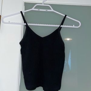 Topshop black crop top